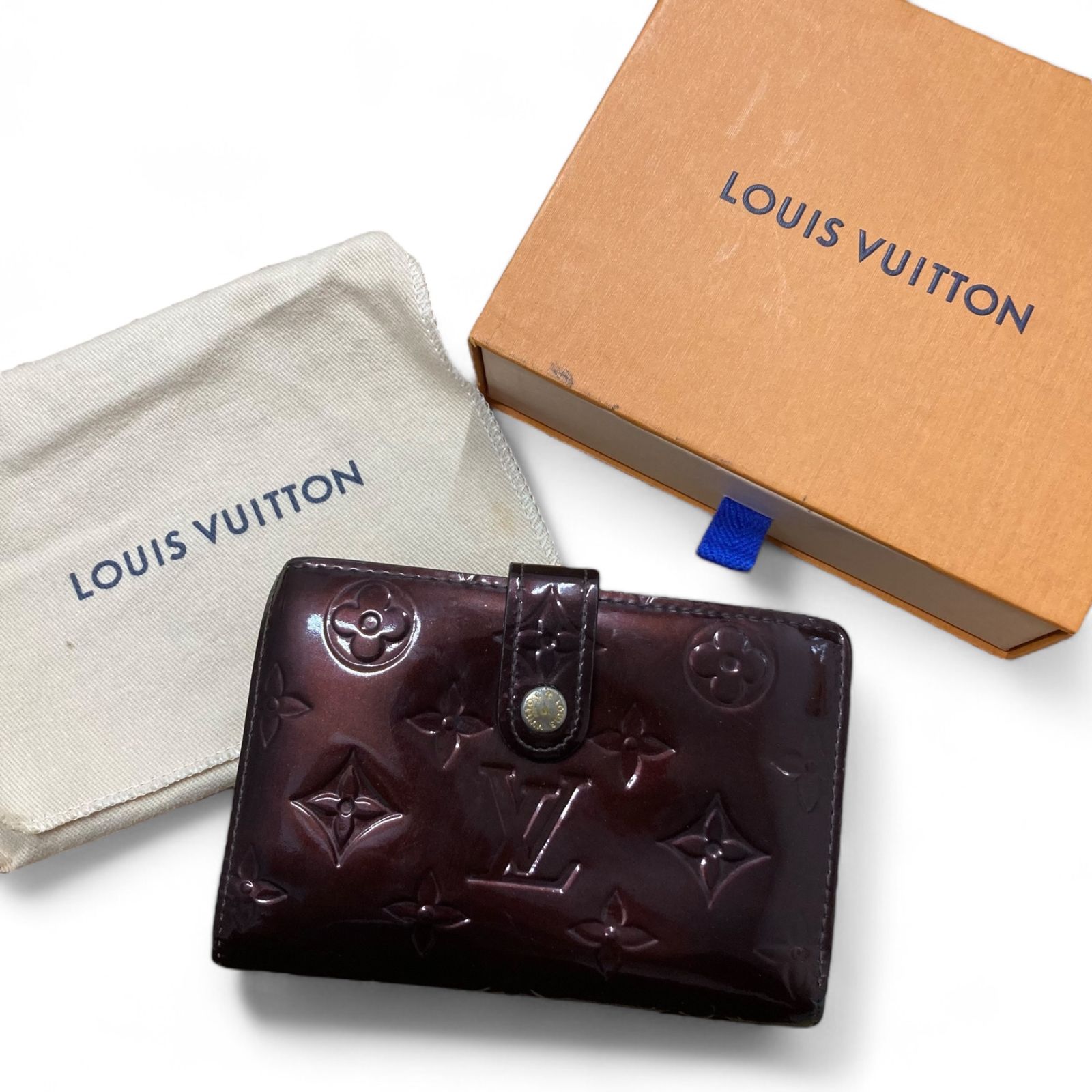 ルイヴィトン ヴェルニ ポルトフォイユ ヴィエノワ がま口 LOUIS