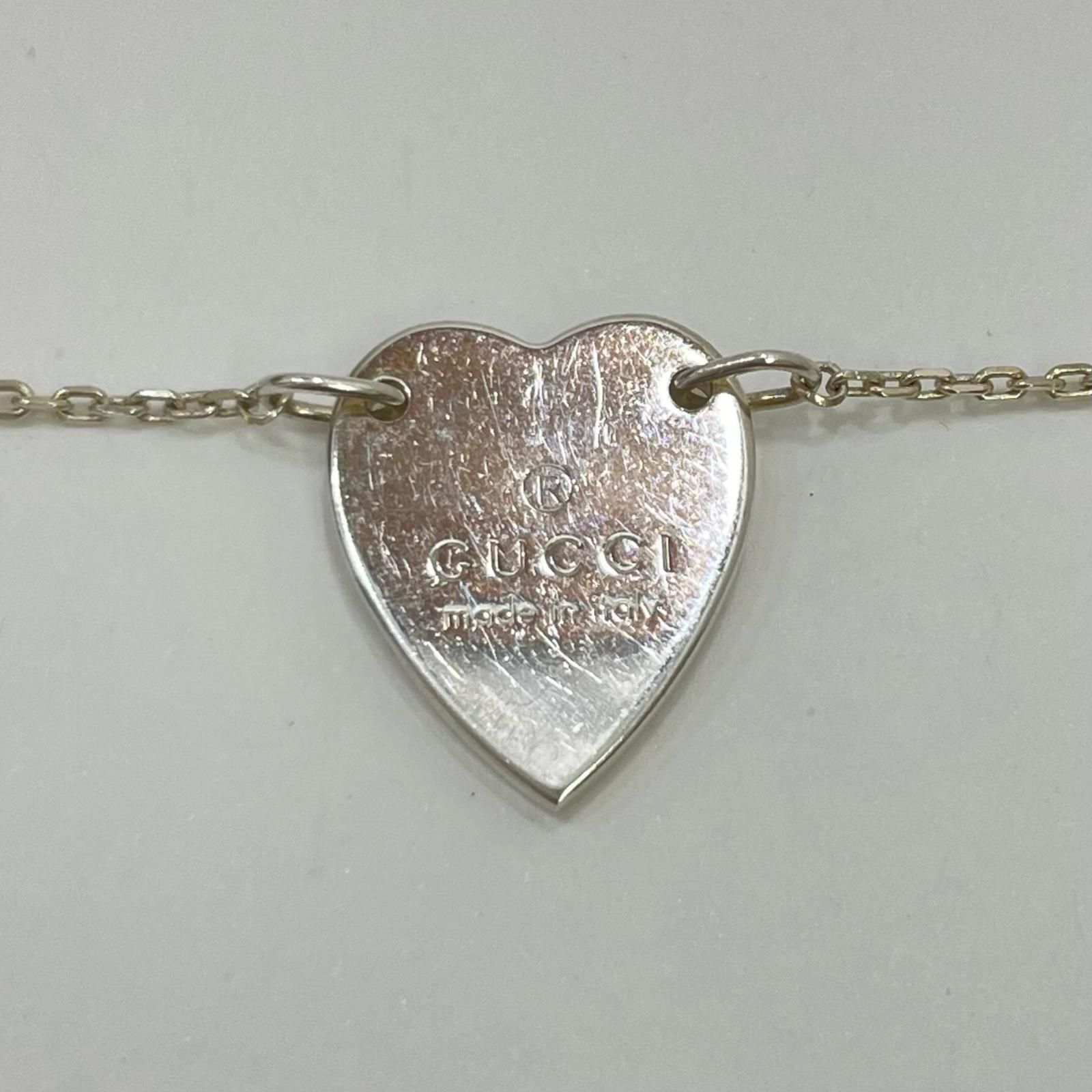 GUCCI グッチ トレードマーク ハート プレート ブレスレット