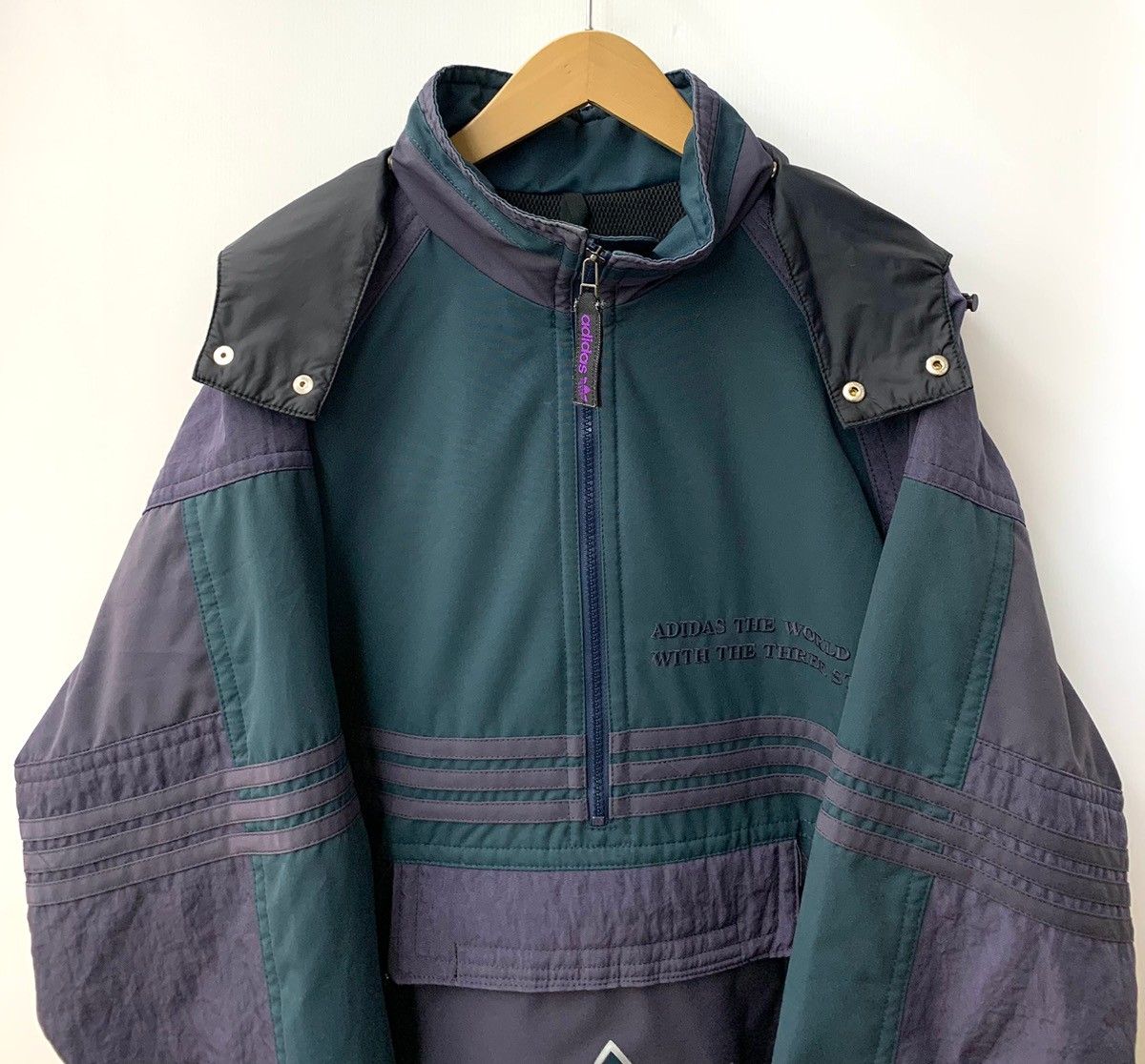 アディダス adidas 80s 90s アノラックパーカー デサント ヴィンテージ 