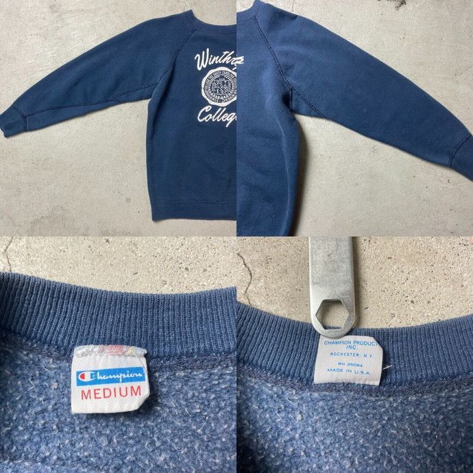 70s champion フロッキー半袖スウェット バータグ初期 70s champion フロッキー半袖スウェット バータグ初期 70s