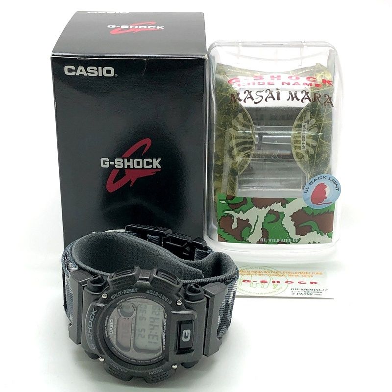 G-SHOCK ジーショック DW-8800MM-1T CODE NAME マサイマラ カモフラ クロスバンド ヒヒEL ガンメタリック 1997年11月発売 G-SHOCK ジーショック DW-8800MM-1T CODE NAME マサイマラ カモフラ