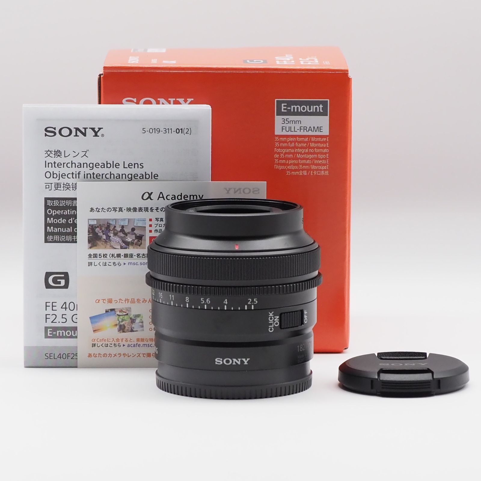 FE 40mm F2.5 G Sony 単焦点-