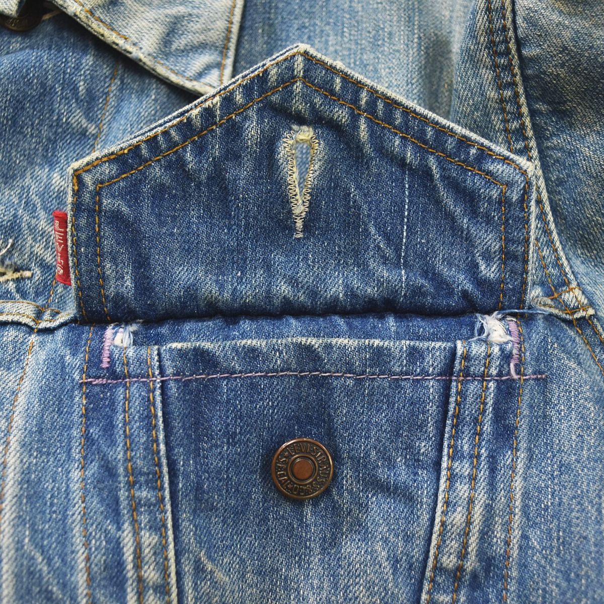60s 70s Levi's 70505 デニムジャケット BIGE 濃紺 極東 Levi's 60S 美品 ビンテージ 極東 リーバイス 70505 BIGE - メルカリ