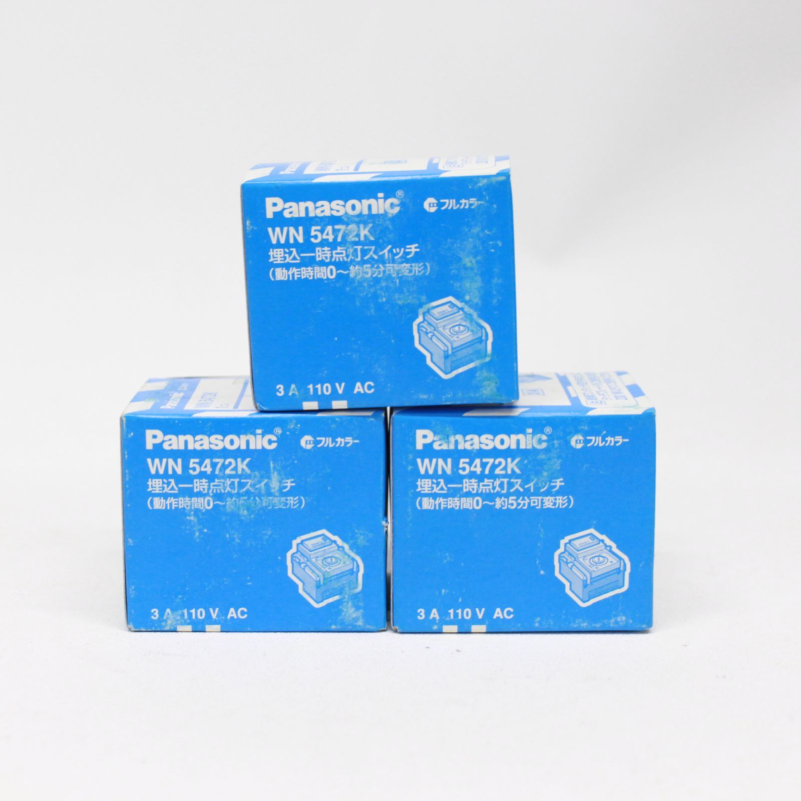 1351 Panasonic パナソニック 埋込一時点灯スイッチ WN5472K 3個セット