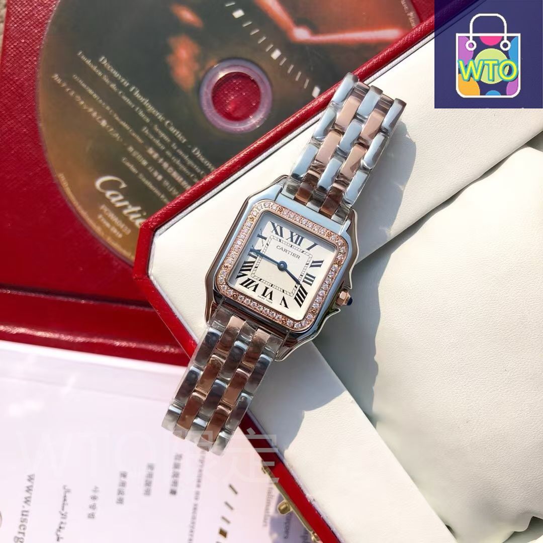 Cartier 自動巻き レディース 時計 Cartier カルティエ クレ ドゥカルティエ W2CL0004 SS/PG 自動