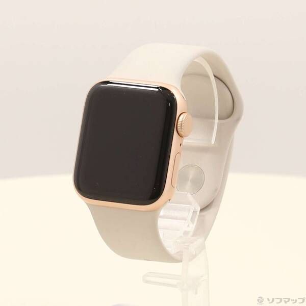 〔 品〕 Apple Watch SE 第1世代 GPS 40mm ゴールドアルミニウムケース スターライトスポーツバンド 276