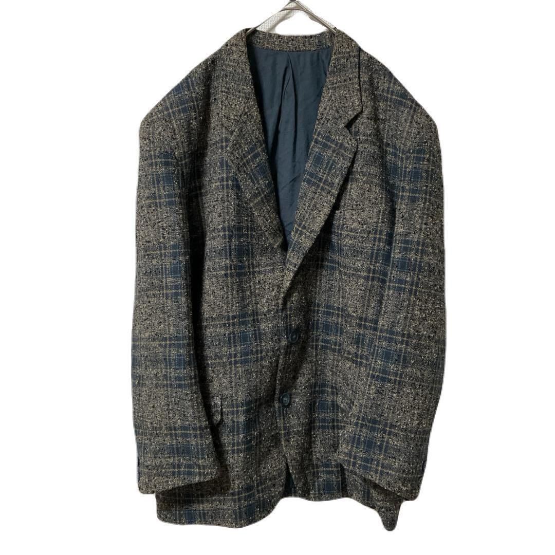 【日本製】MEN'S MELROSE テーラードジャケット M 3ボタン 総柄