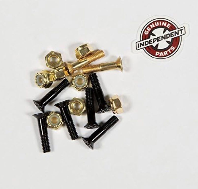 【処分セール】スケボー ビス 1インチ プラス ゴールド　スケートボード　金　色 処分セール】スケボー ビス 1インチ プラス ゴールド スケートボード