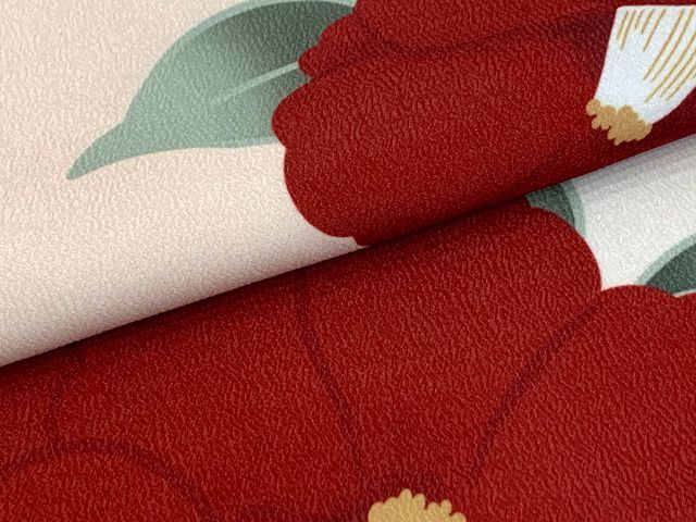 七五三 3歳 着物 女の子 身上げ 肩揚げ加工済み 襦袢付き 三つ身の着物 ピーチスキンベージュ系 椿 TY 3 K-15 tan 七五三 季節 年中行事 キッチン 日用品 その他