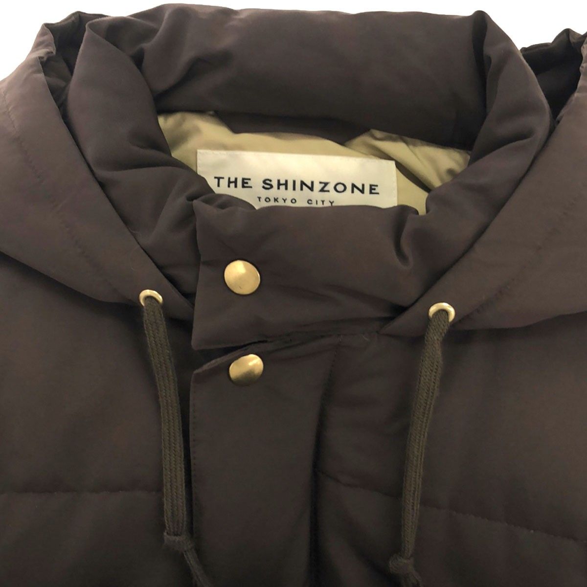 THE SHINZONE ザ シンゾーン ナイロンフーデッドダウンジャケット 