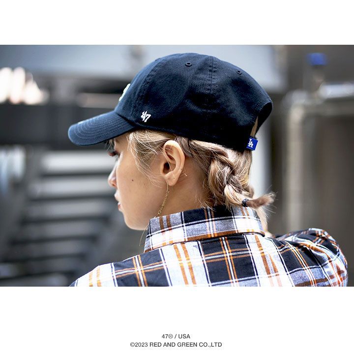 ドジャース 公式 LA キャップ 黒 コーデ 47 b系 ヒップホップ