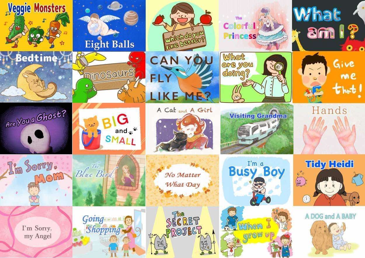 英語de子育てフルセット 英語絵本紙芝居24冊＆表現集