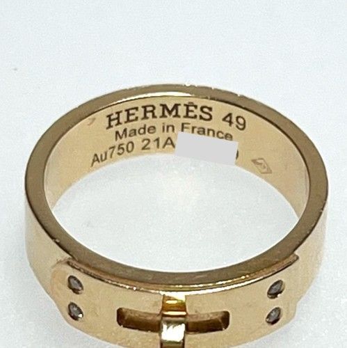 値下げ！HERMES エルメス ケリーPM リング H109041B 750PG 4P