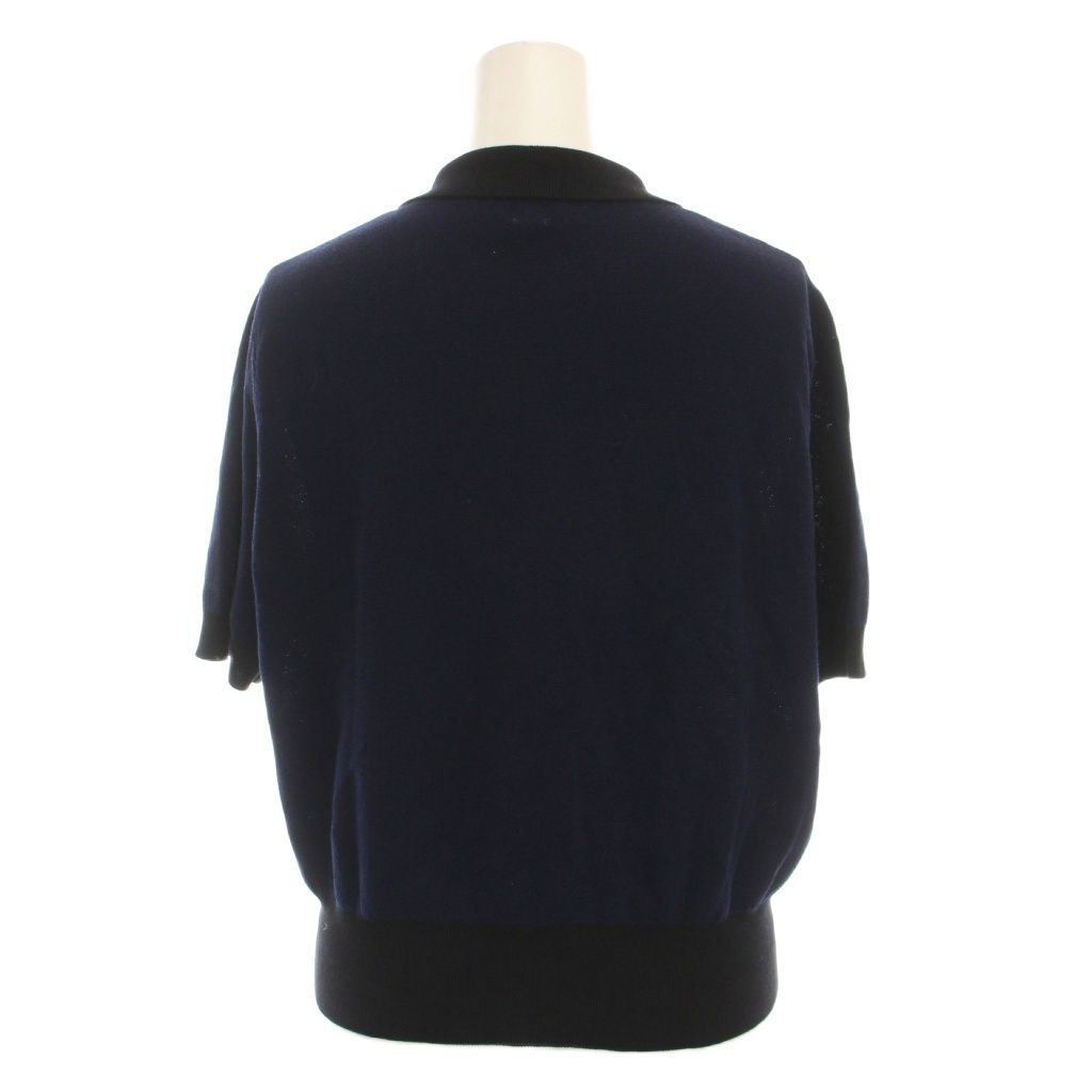 イエナ IENA BONHEUR 25 SS B.ポロシャツニット 半袖 黒 紺 25-080-900-5000-2-0 YM