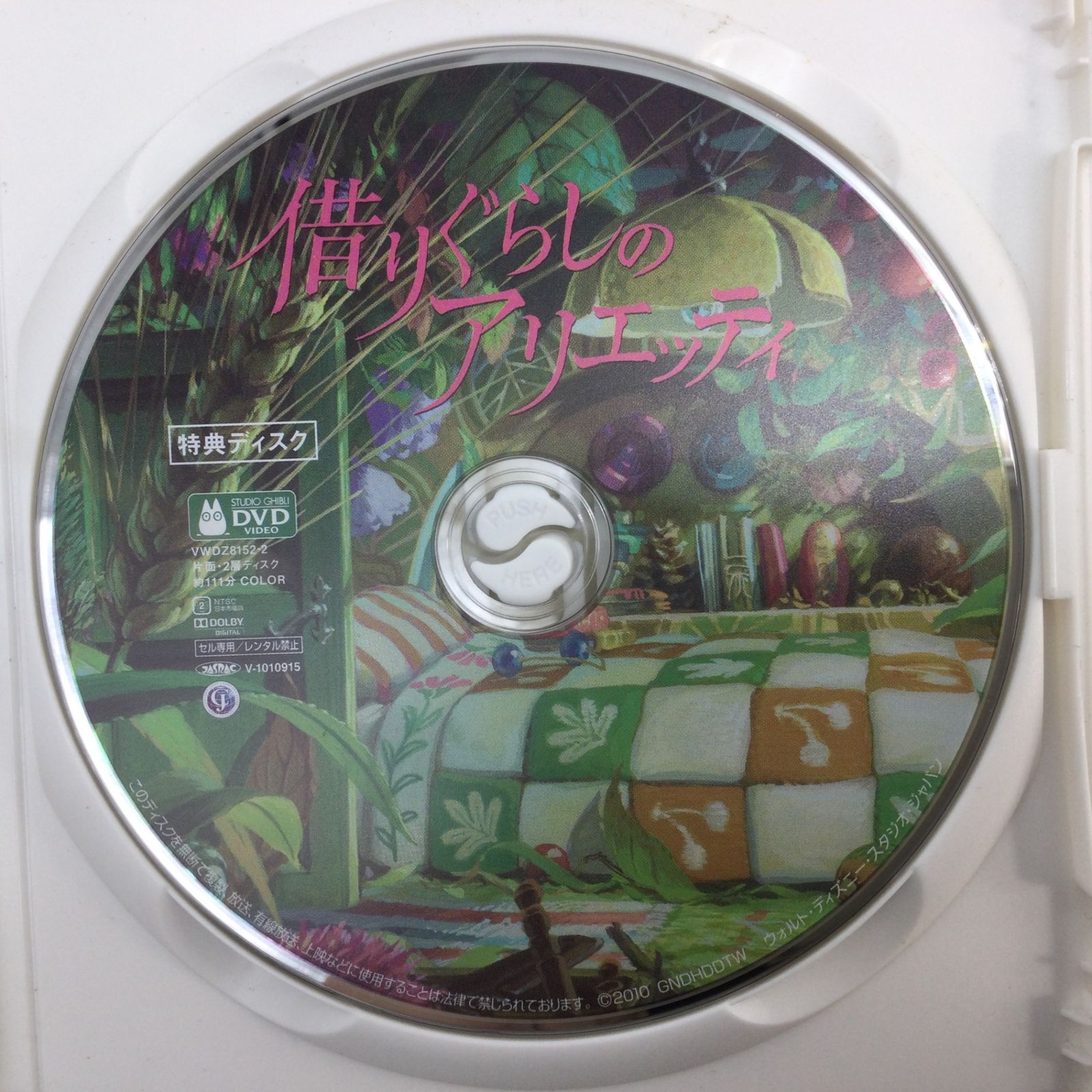 7264 DVD 借りぐらしのアリエッティ 本編＋特典ディスク 2枚組