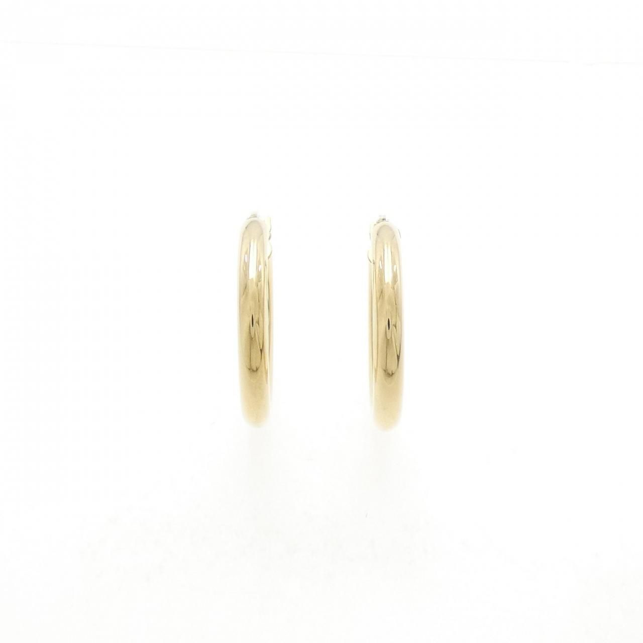 新品】750YG フープ ピアス 新品◇K18YG フープピアス イタリアン  