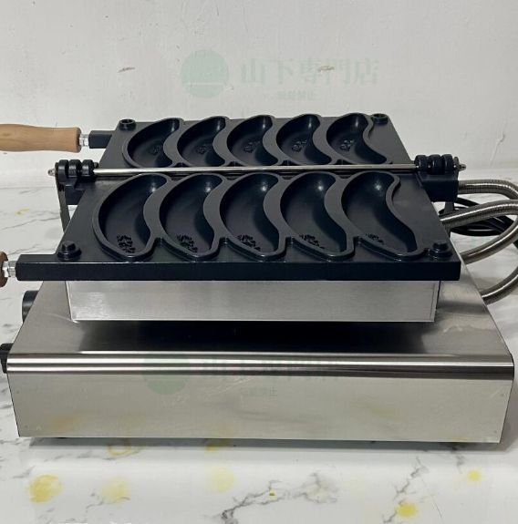 新品 電気 バナナ型 焼き機 ワッフル メーカー 焼成取数5個 単相 新品 電気 バナナ型 焼き機 ワッフル メーカー 焼成取数5個 単相