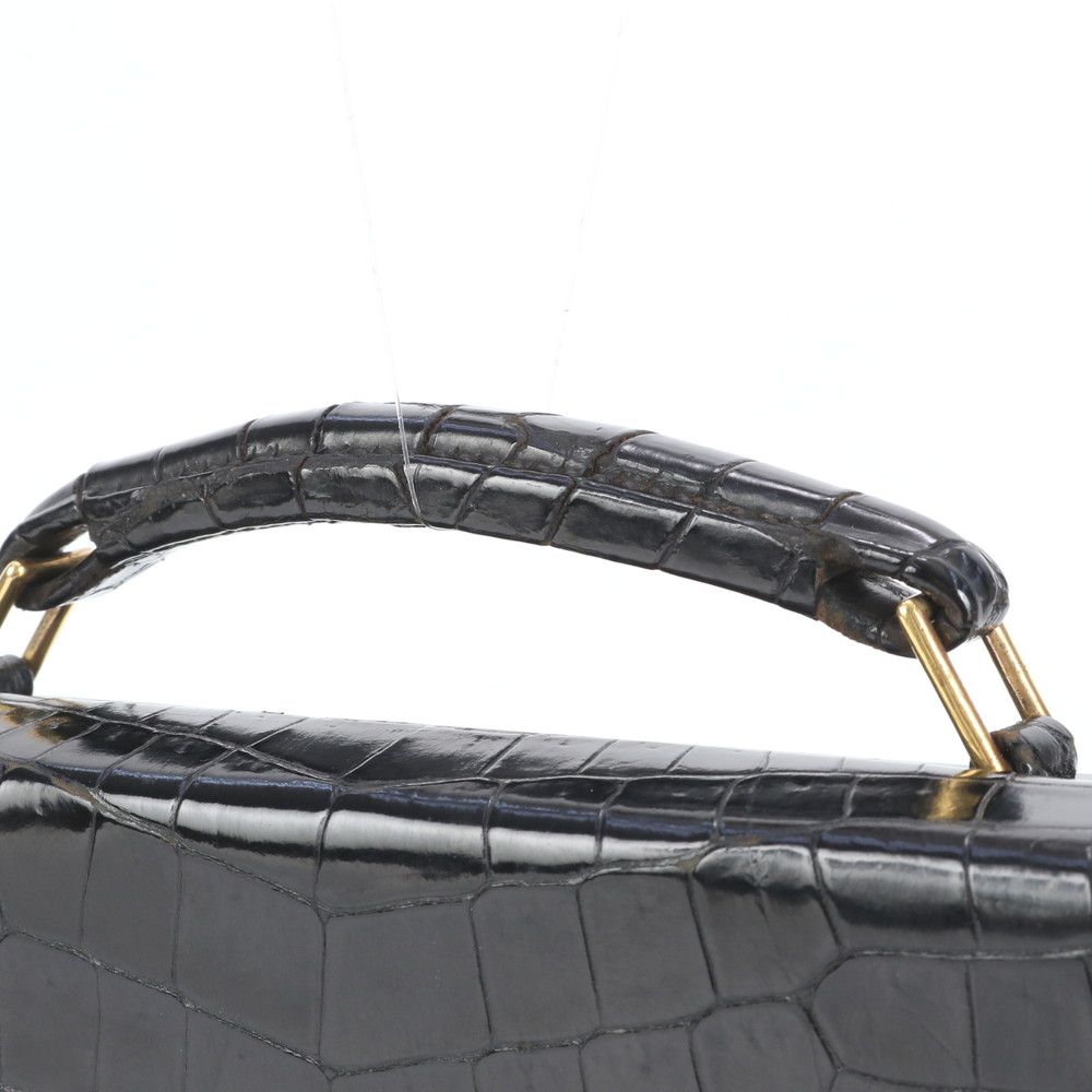 エルメス クロコダイル レザー アタッシュケース ハードケース 書類鞄 ビジネス ブリーフケース 出張 メンズ RUE CV26-10