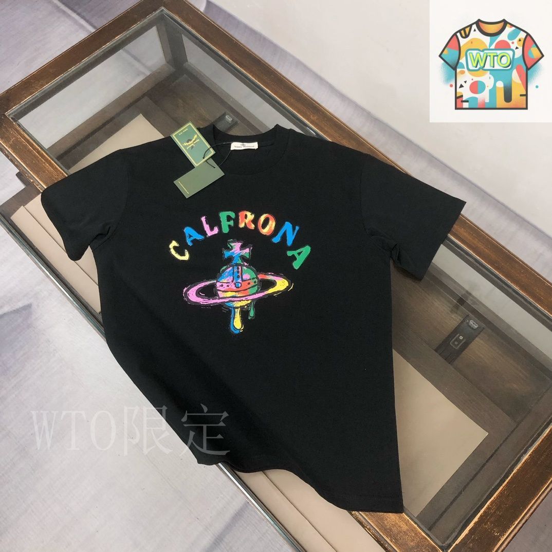 今日特価】Vivienne Westwood 2025 春夏 男女同款 半袖円領 T