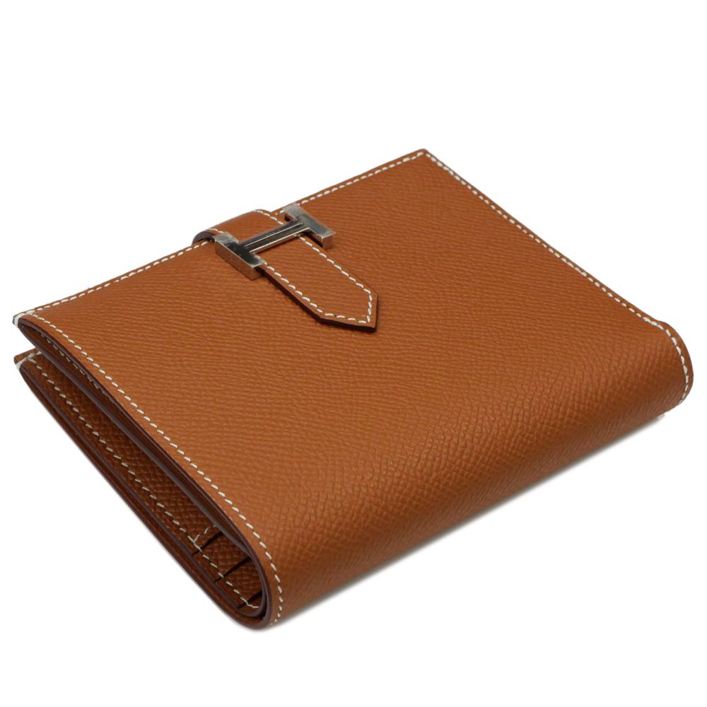 名東】エルメス ベアン コンパクト ゴールド シルバー金具