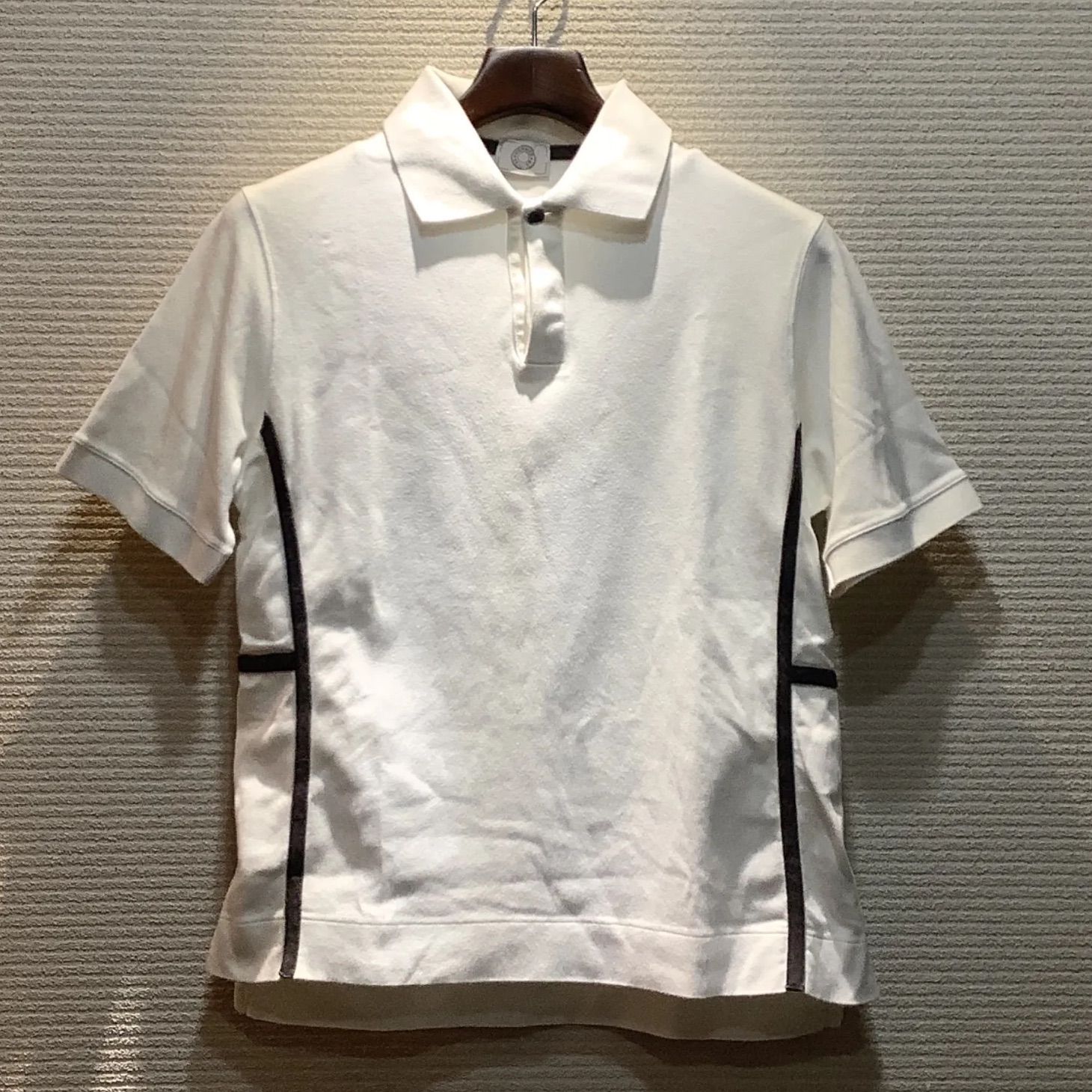 エルメス HERMES セリエボタン ポロシャツ ホワイト 白 半袖 【S ...