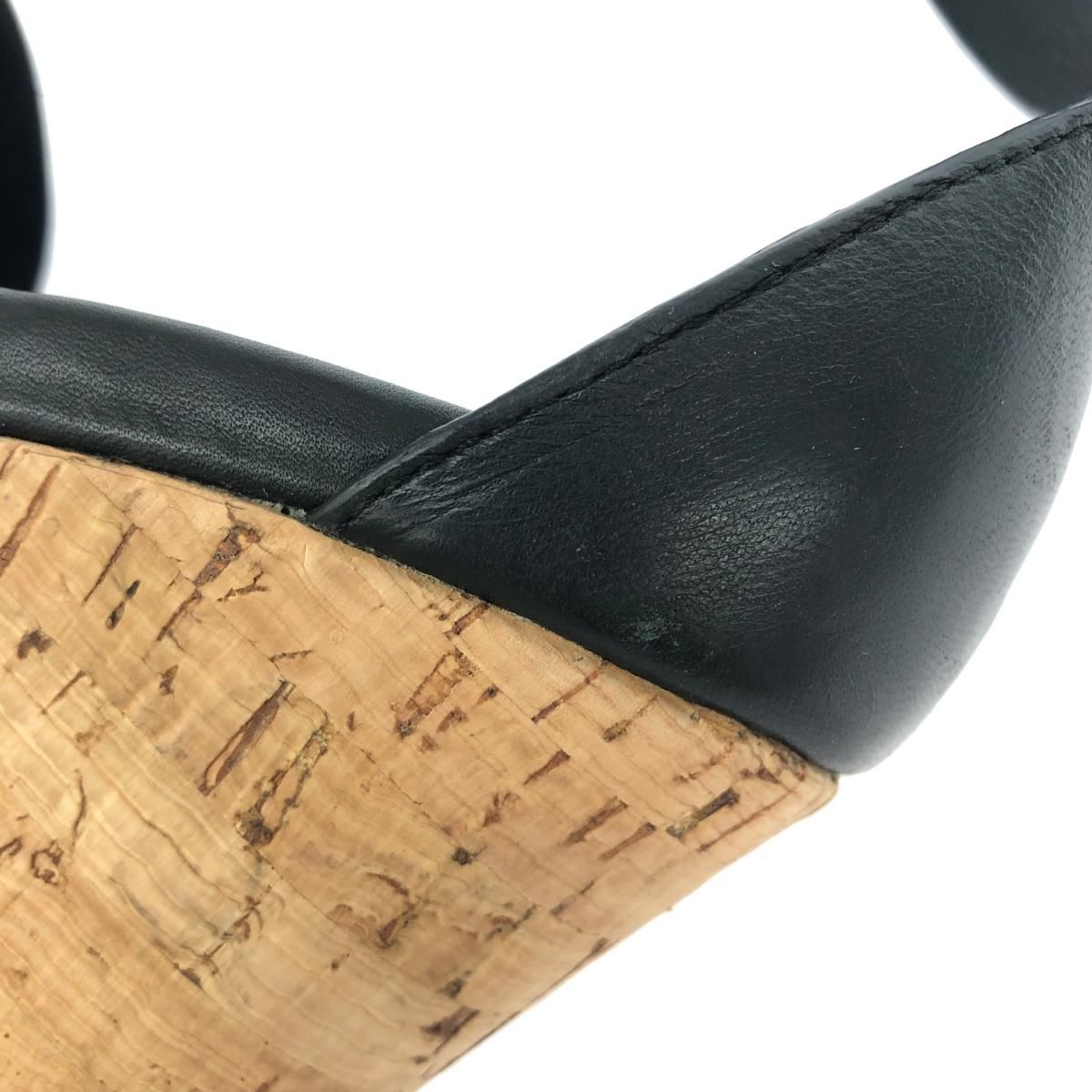 RUCO LINE ルコライン ウェッジソールサンダル ブラック