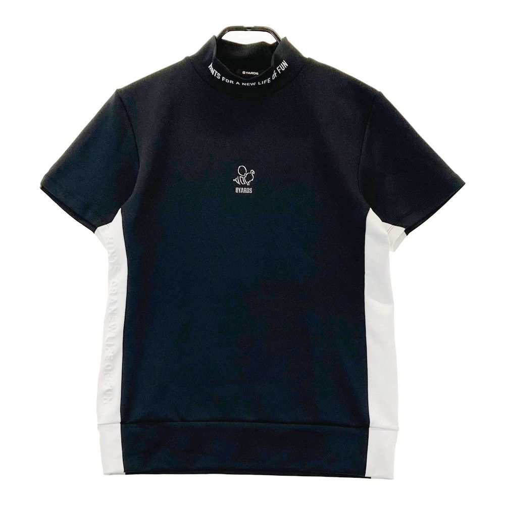 サイズ：L 8YARDS ハチヤーズ 2023年モデル MockNeck 3G モックネック半袖Tシャツ  ブラック系 [240101317513]# ゴルフウェア メンズ ストスト