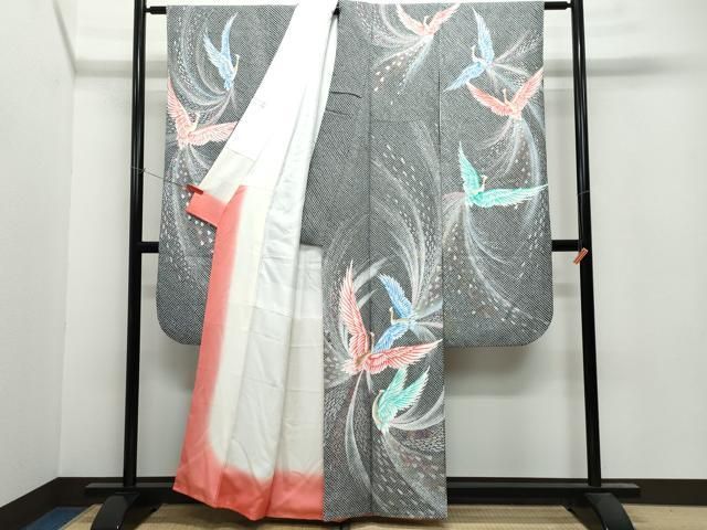 平和屋着物●京の名門・菱屋六右ェ門　九寸名古屋帯　紬地　糸巻き文　正絹　逸品　BAAU6076yc 平和屋着物○京の名門・菱屋六右ェ門 九寸名古屋帯