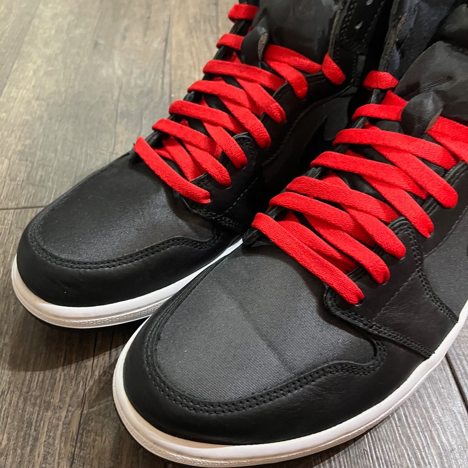 国内正規 Nike Air Jordan 1 Retro High OG BLACK SATIN 555088-060 ブラックサテン ジョーダン1  スニーカー ナイキ 30cm 57175A