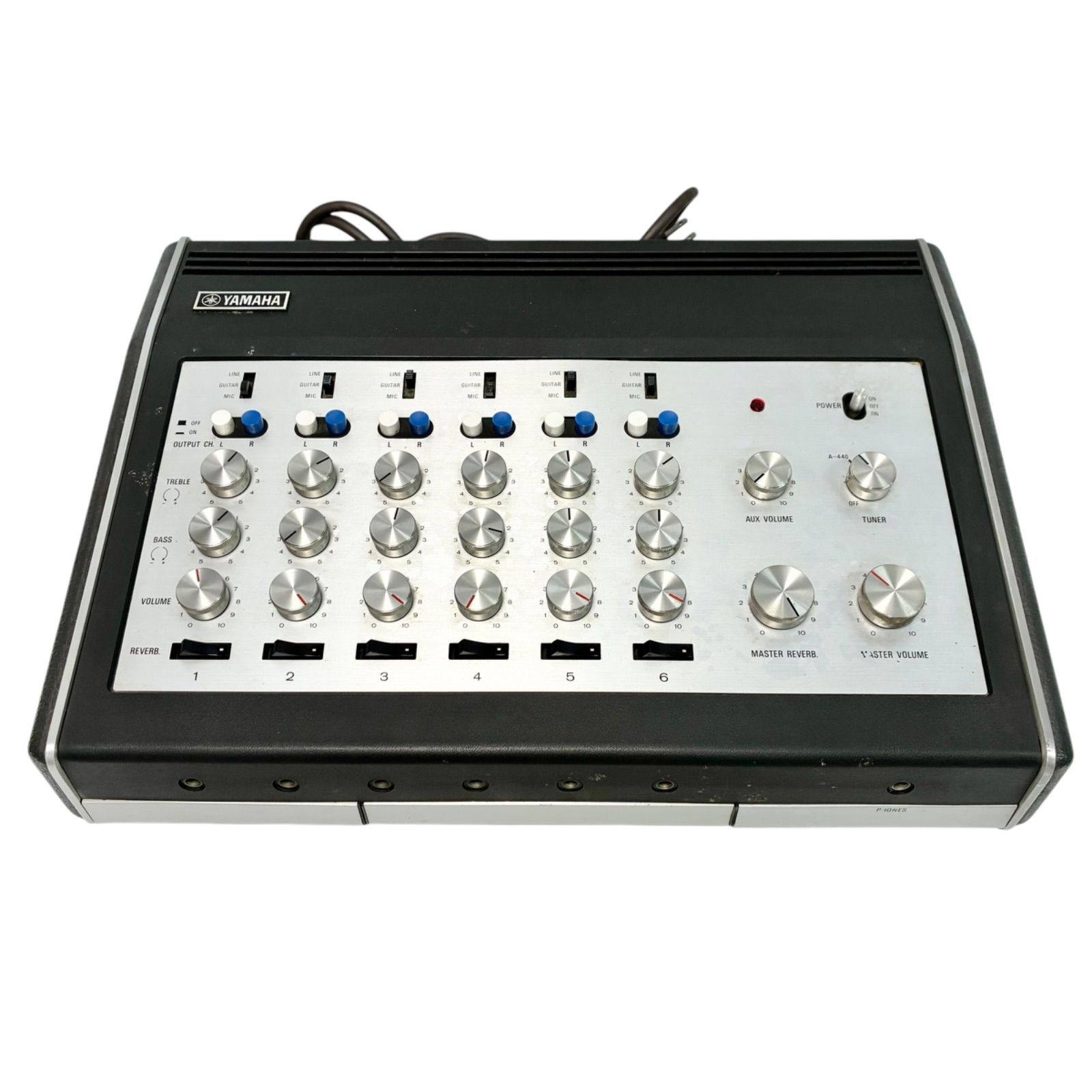 YAMAHA イコライザー EM‐70 ミキサーアンプ 6チャンネル スプリング リバーブ内蔵 動作 済み