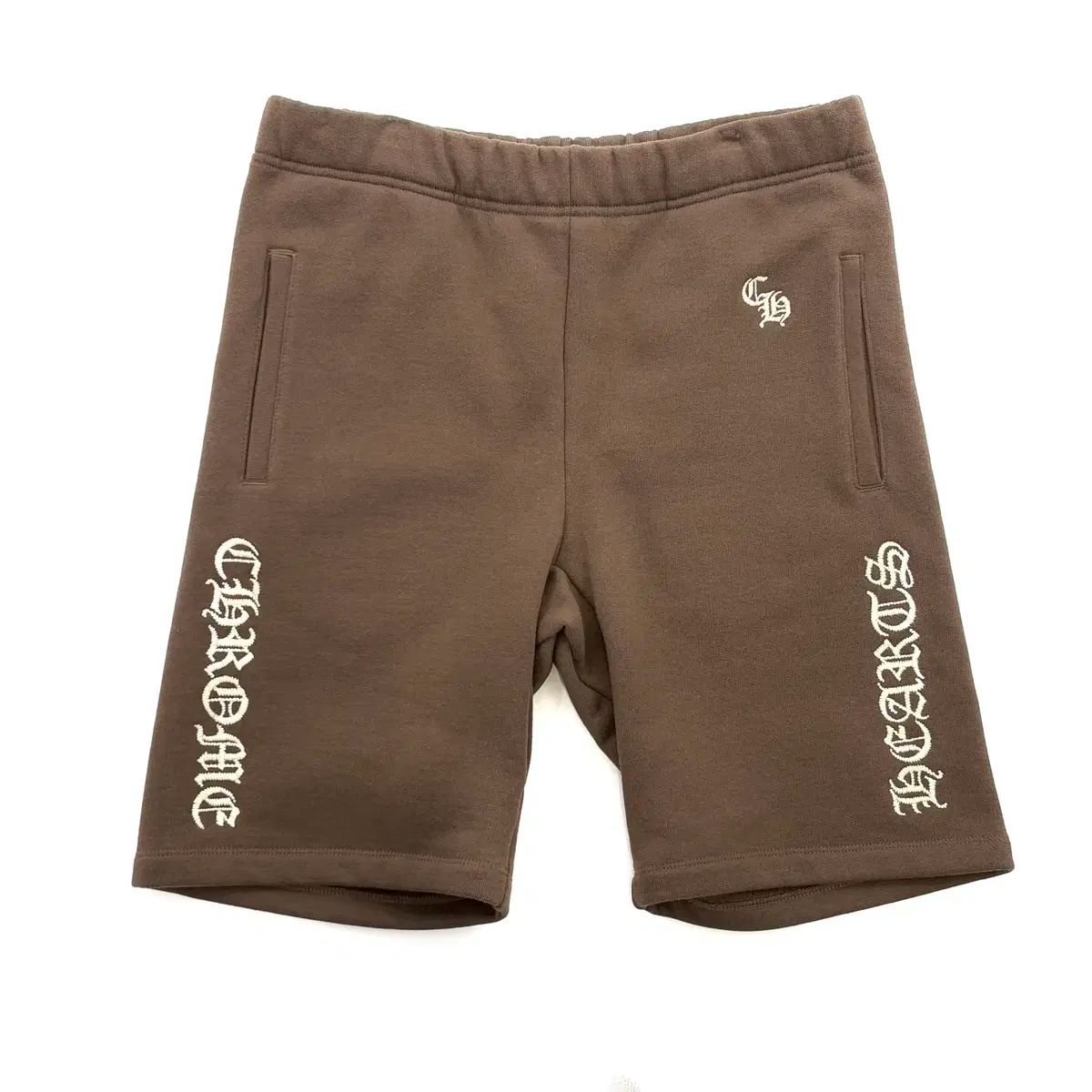 CHROME HAEATS クロムハーツ 刺繡 ハーフパンツ 茶色 M
