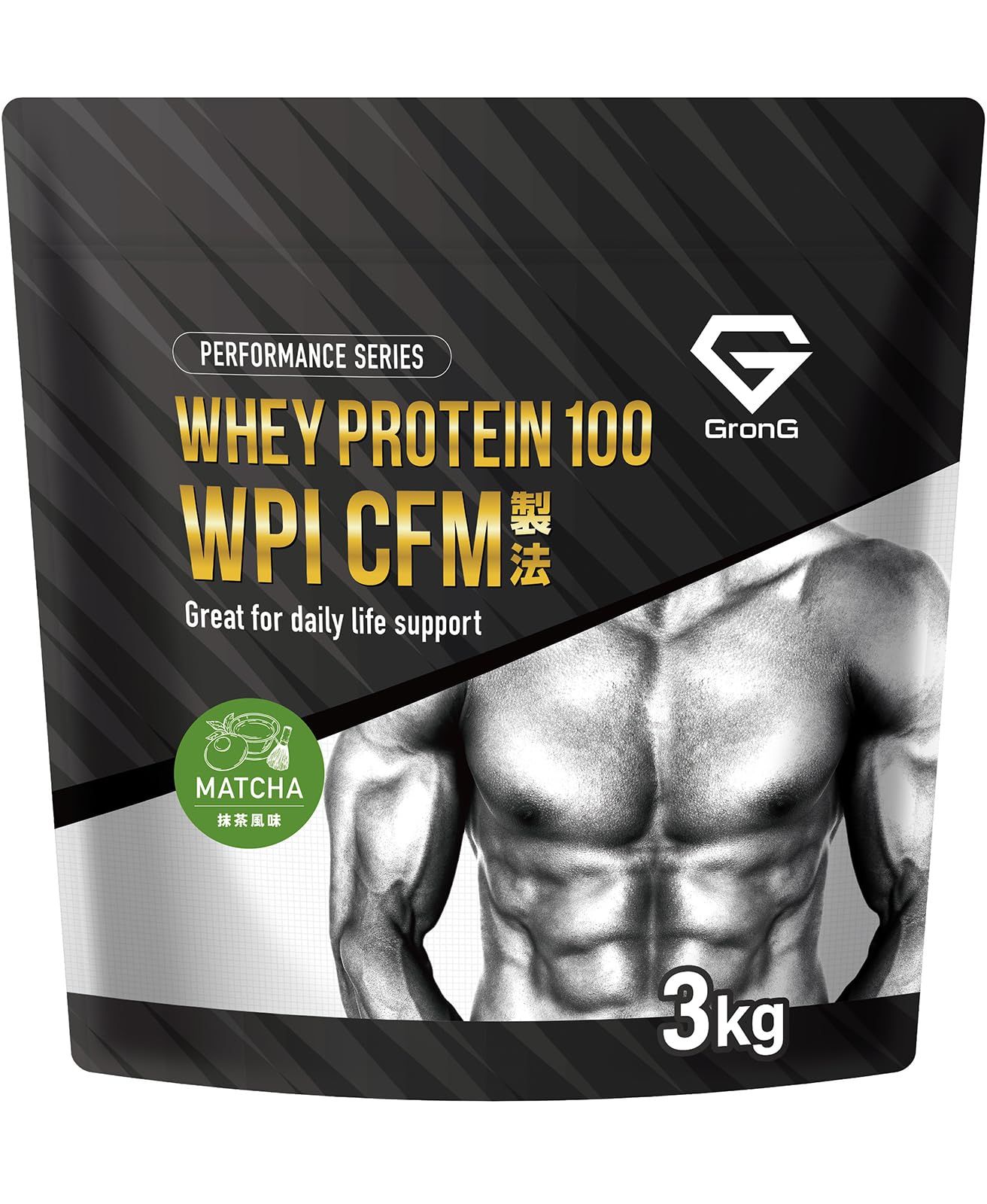 プロテイン WPI プロテイン 3kg ホエイプロテイン 抹茶風味 CFM製法 