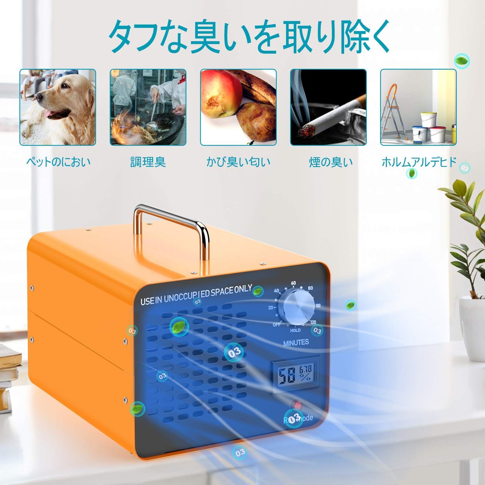 オゾン発生器10000mg 【PSE認証済】O3脱臭機 【日本仕様・電気用品安全
