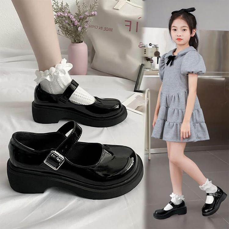 女の子 セレモニー 靴 フォーマル 女の子 シューズ くつ キッズ 子供シューズ 子供用 フェイクレザー フォーマル靴 入学式 卒業式 発表会 結婚式 冠婚葬祭 パーティ ブラック nagin606676