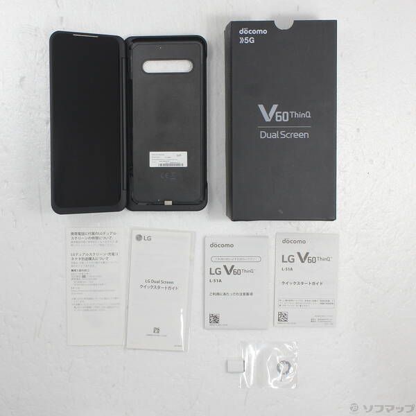 LG Electronics - LG V60 Thinq ザ・ブラック ドコモ 新品・未使用 SIMロック解除 ムスビー｜LG V60 ThinQ 5G L51A 128GB ブラック SIMフリー