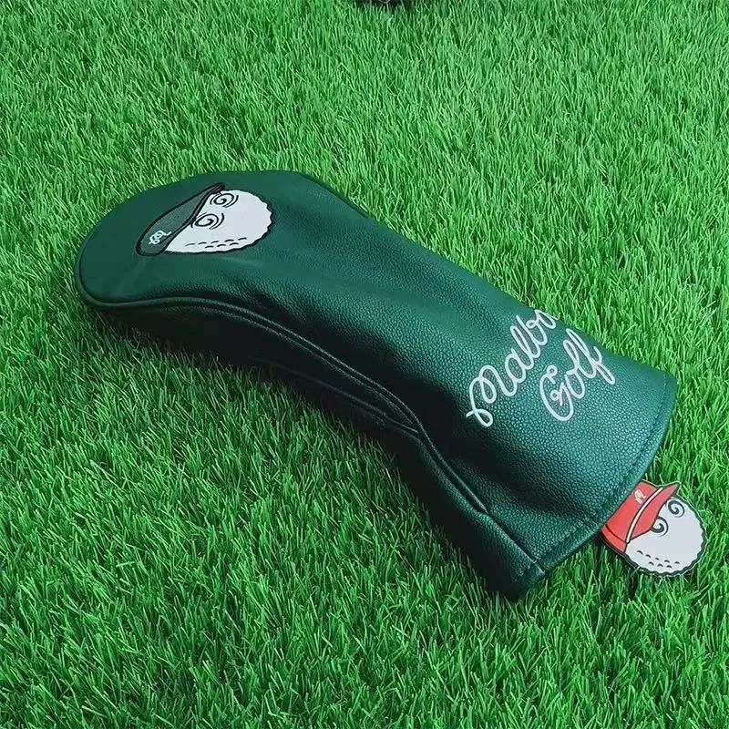新品　マルボンゴルフ  malbon golf ヘッドカバー4個セット グリーン マルボン ゴルフ ヘッドカバー Malbon 4点セット グリーン