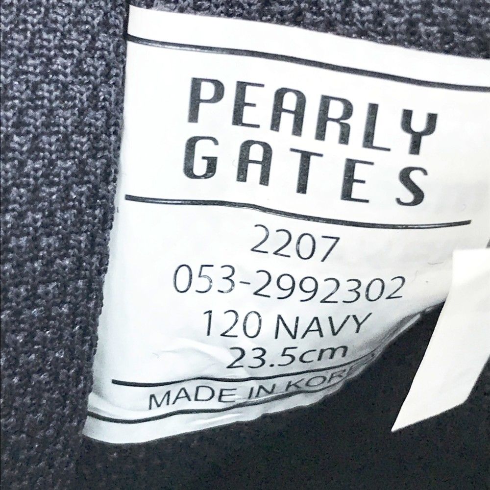 PEARLY GATES パーリーゲイツ 053-2992302 ミドルカット ゴルフシューズ  ネイビー系 23.5cm [240101230880] ゴルフウェア レディース ストスト