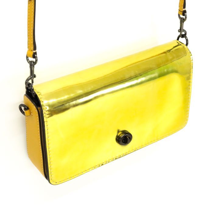 COACH - ◎y2k◎ COACH パテント 2way ハンドバッグ yellowの