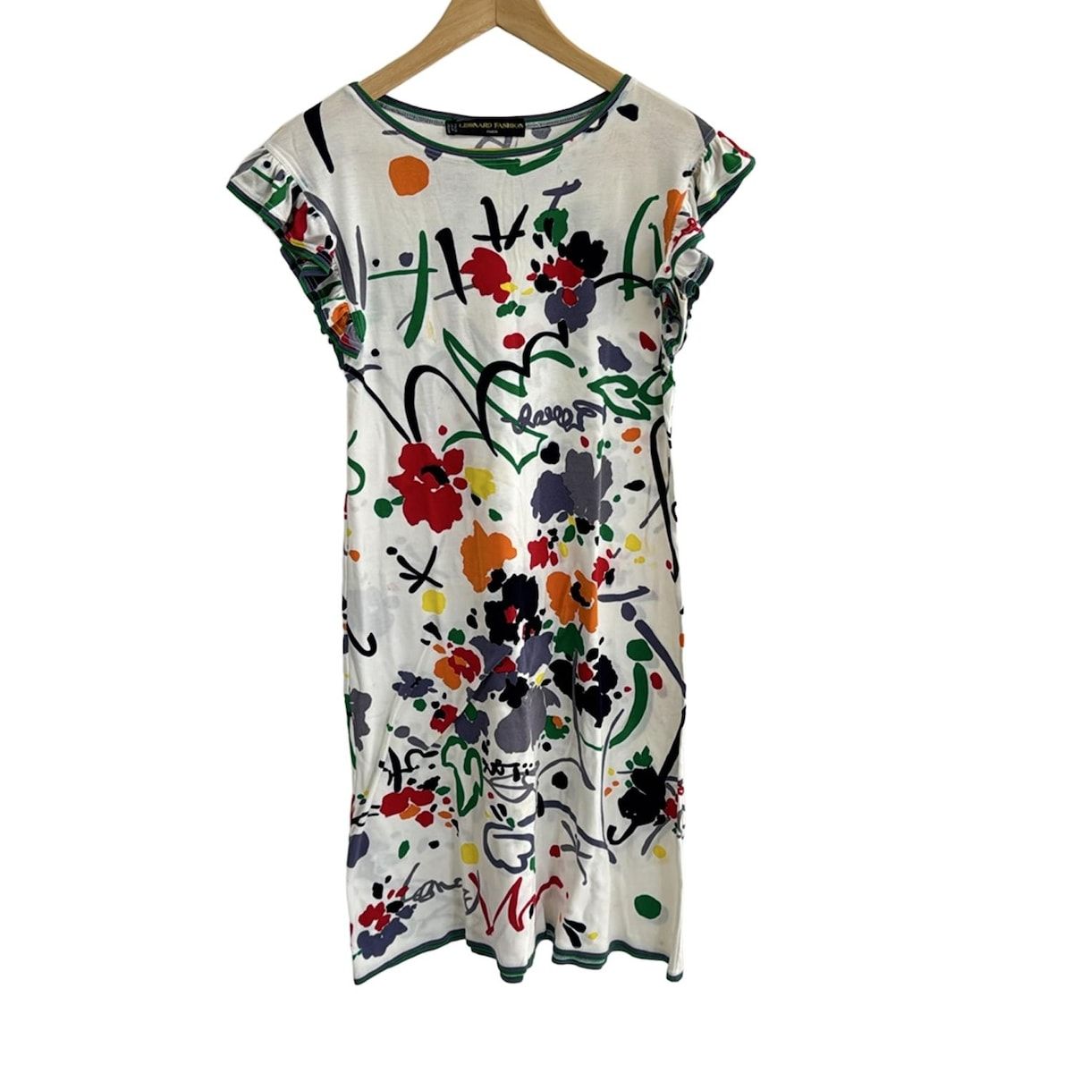 LEONARD レオナール 半袖ワンピース LEONARD(レオナール) ワンピース