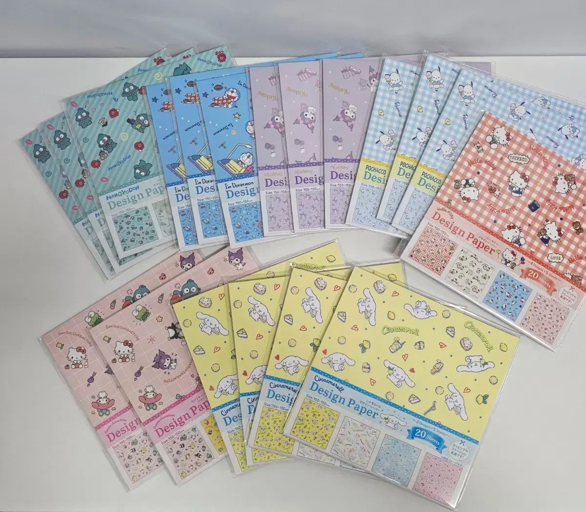 日本 Sanrio キャラクター カラー紙 折り紙 セット 全 19個 未開封