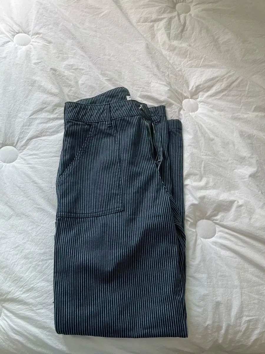 【GROVE】 CORA STRIPE WORK PANTS / 追跡付 GROVE ♥ CORA STRIPE WORK PANTS /追跡付 (GROVE/パンツ