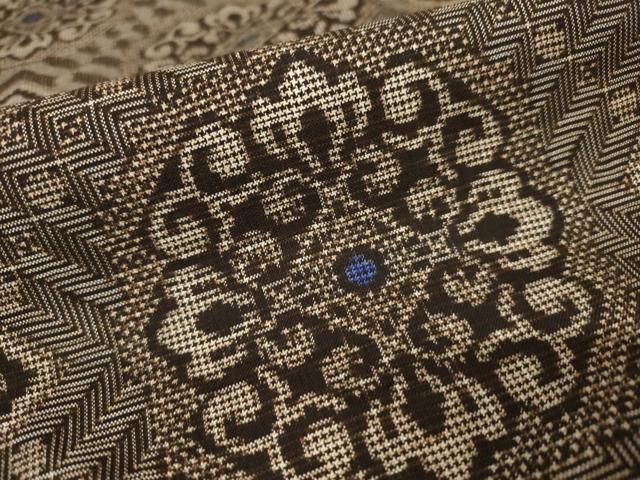 平和屋着物●本場大島紬　龍郷絣　花菱文　正絹　逸品　AAAW5281br 平和屋着物○本場大島紬 龍郷絣 花菱文 正絹 逸品 AAAW5281br - メルカリ