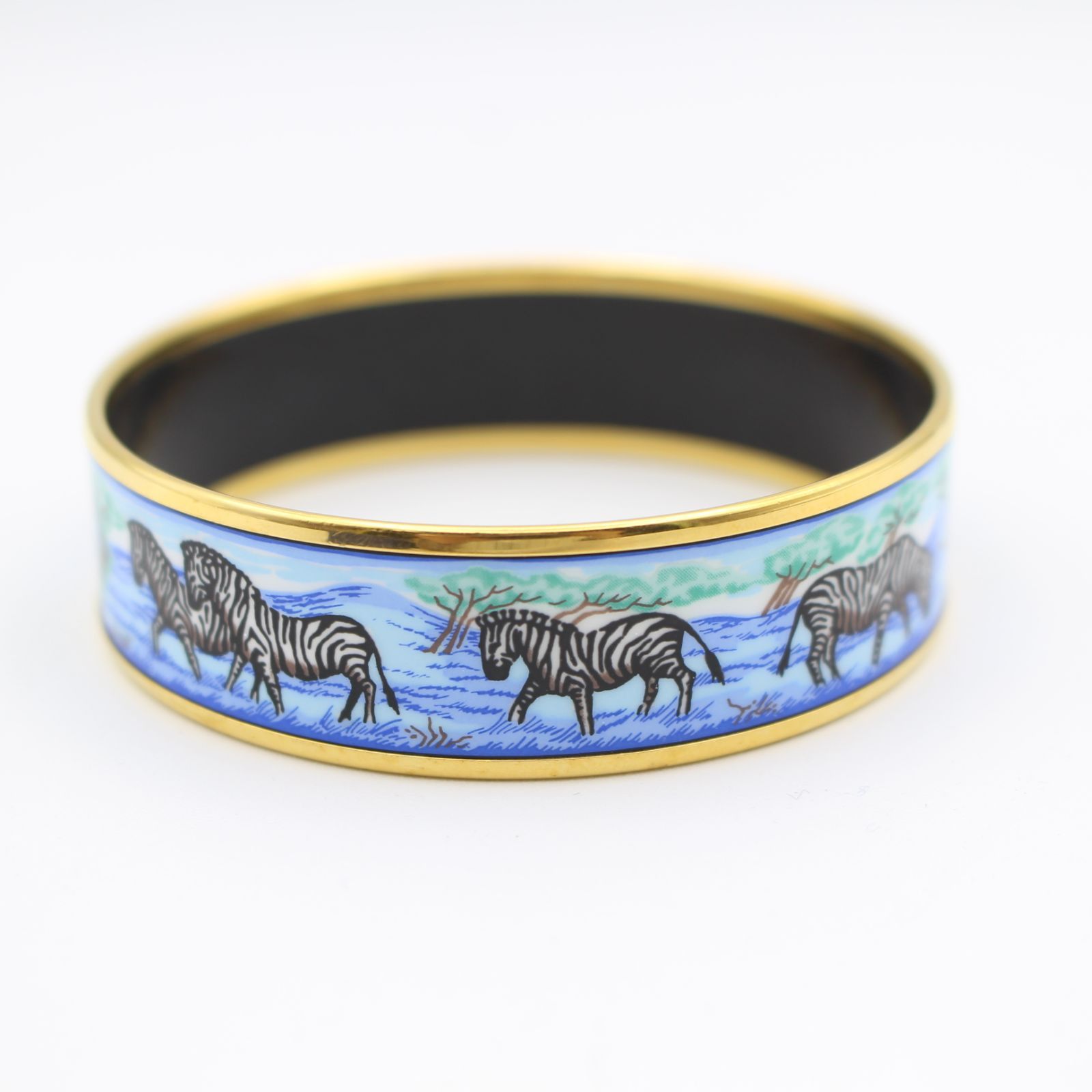 HERMES エルメス エマイユ バングル イルカ シルバー 七宝焼き HERMES エルメス エマイユMM バングル ブレスレット 七宝 イルカ柄