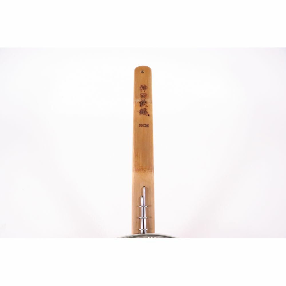 まとめ買い カンダ 神田鉄鍋 炭化竹柄 そば揚げ 30cm ×3