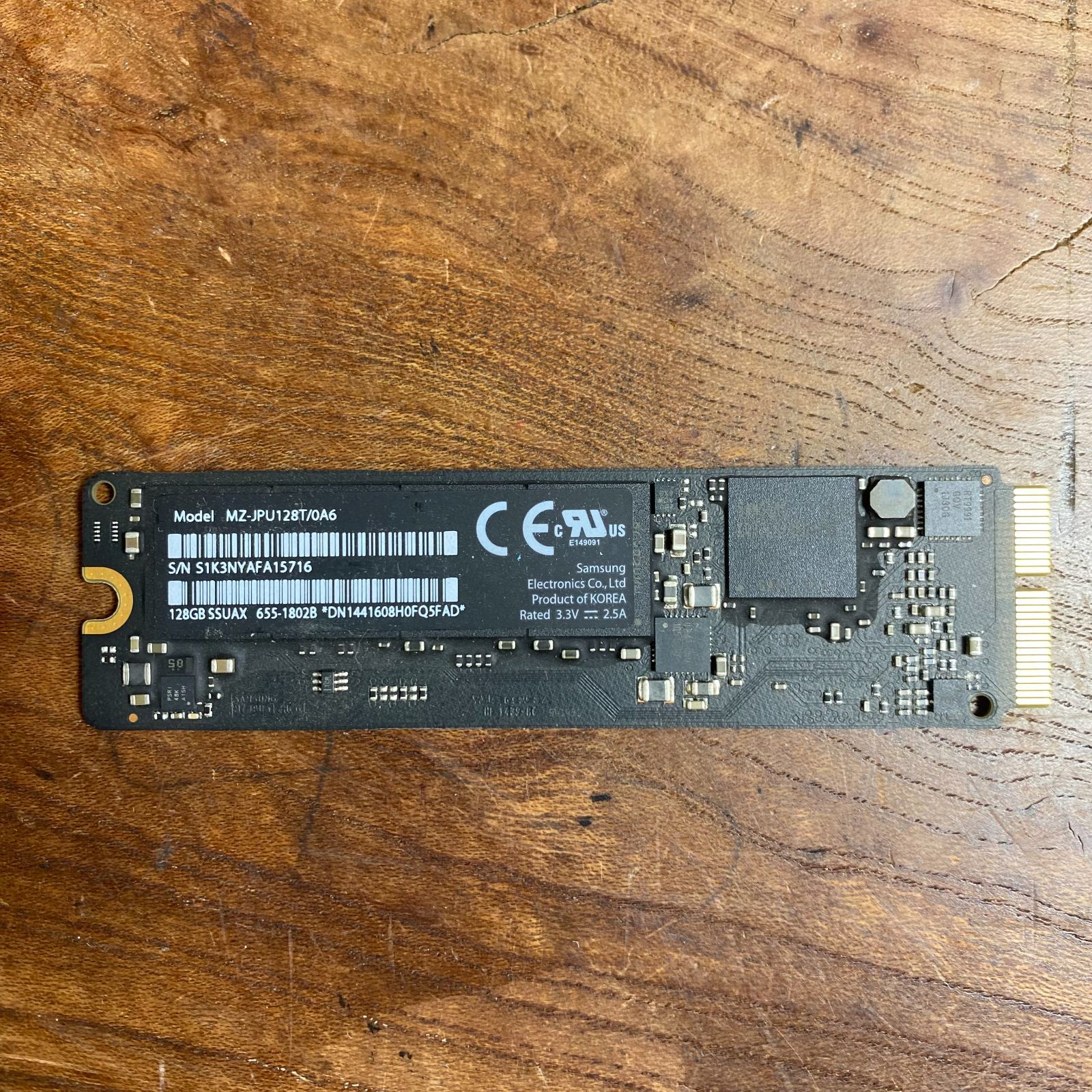 Apple純正 Samsung 1TB PCie SSD for MacBook Pro Retina Late ☆完動 