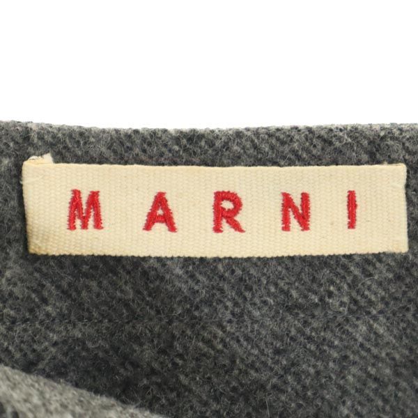 詳細説明文マルニ イタリア製 ウールブレンド ミニスカート 40 グレー MARNI レディース   【231229】