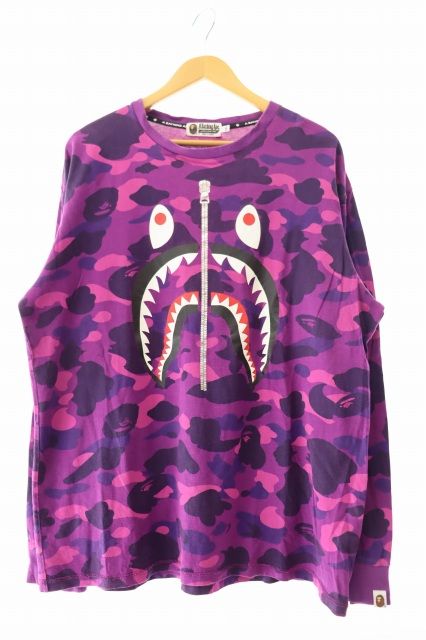 エイプ　迷彩柄 シャークデザインロンパース 楽天市場】A BATHING APE アベイシングエイプ 長袖 パーカー