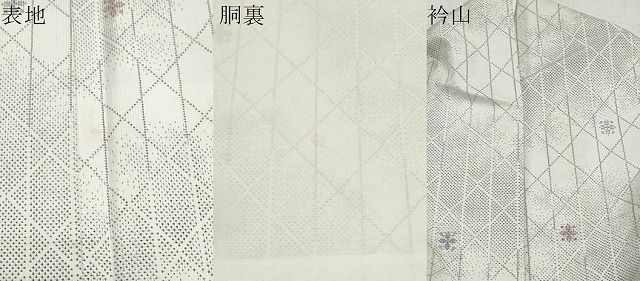 平和屋着物○本場大島紬 白大島 9マルキ 籬花文 正絹 逸品 CAAS9299th