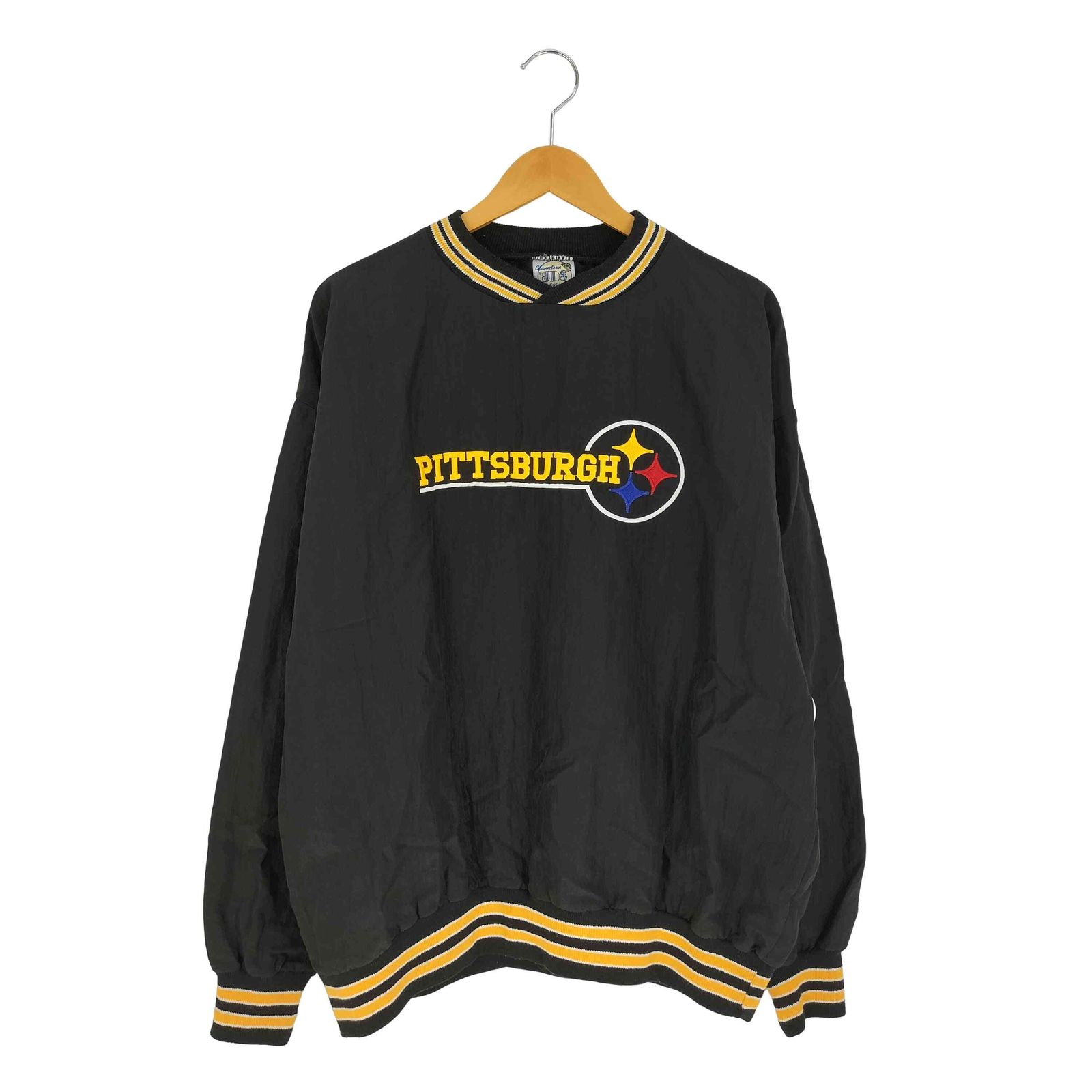 ユーズドフルギ USED古着 {{CHAMELEON}} USA製 NFLチームロゴ刺繍 Vネック プルオーバー メンズ import：XL 