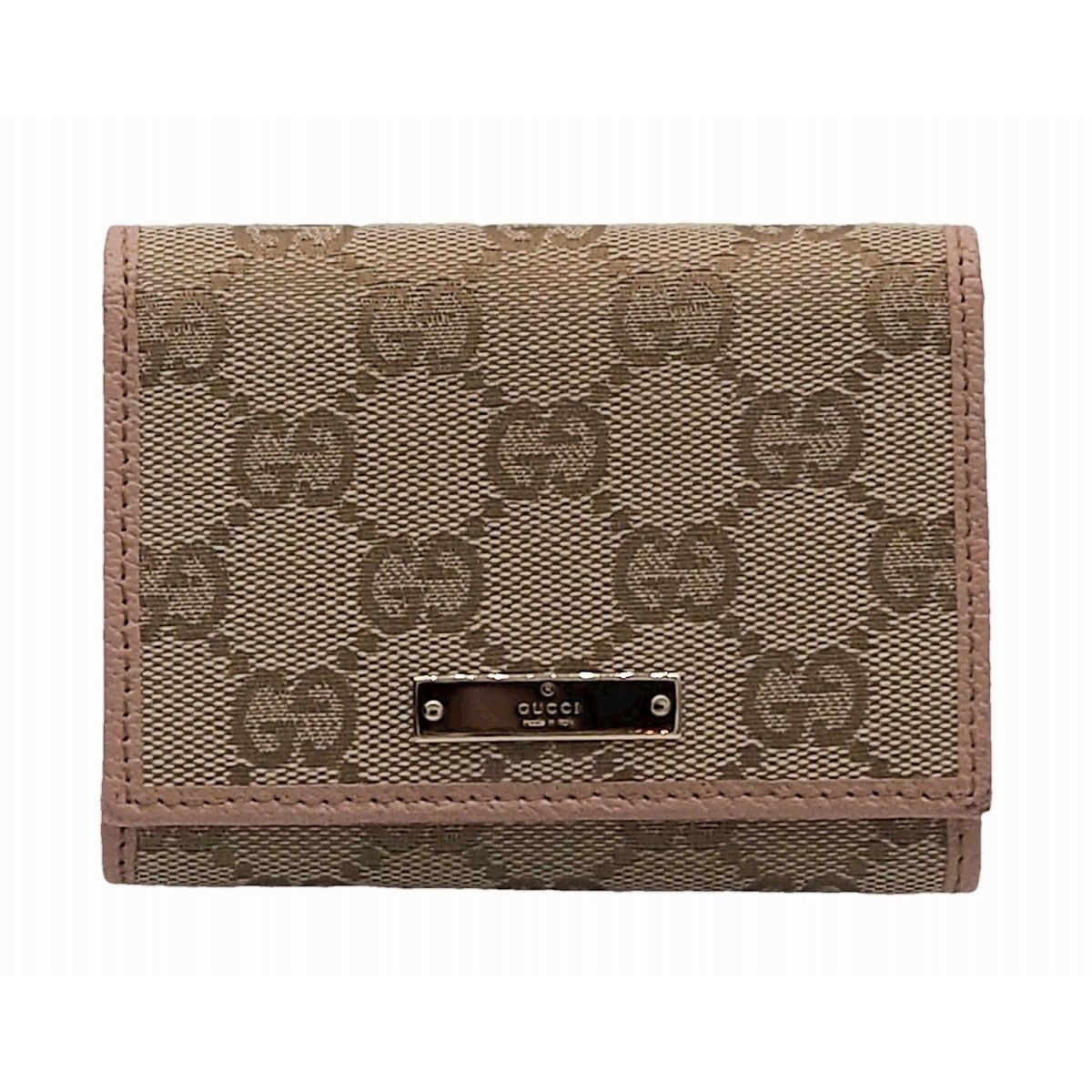 中古】GUCCI グッチ GGキャンバス レザー カードケース 名刺入れ